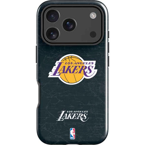 NBA Los Angeles Lakers Black Primary Logo iPhone 18 Pro Max Impact Case