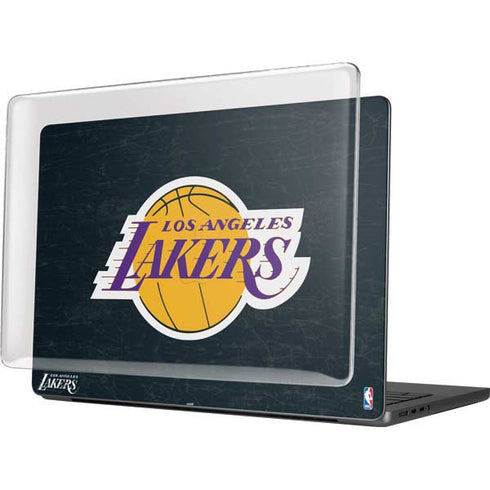 NBA Los Angeles Lakers Black Primary Logo MacBook Pro 14in (2021-24) Case plus Skin