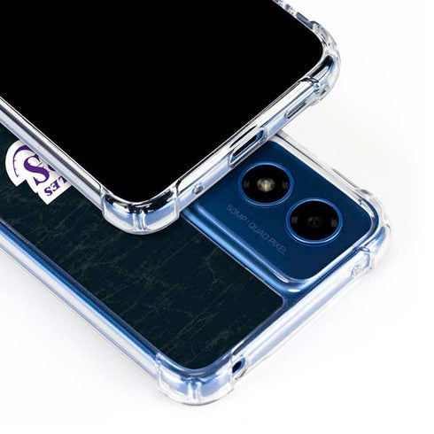 NBA Los Angeles Lakers Black Primary Logo Moto G Play 4G (2024) Clear Case