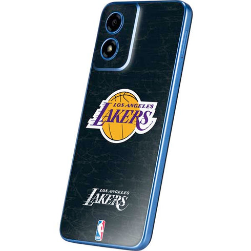 NBA Los Angeles Lakers Black Primary Logo Moto G Play 4G (2024) Skin