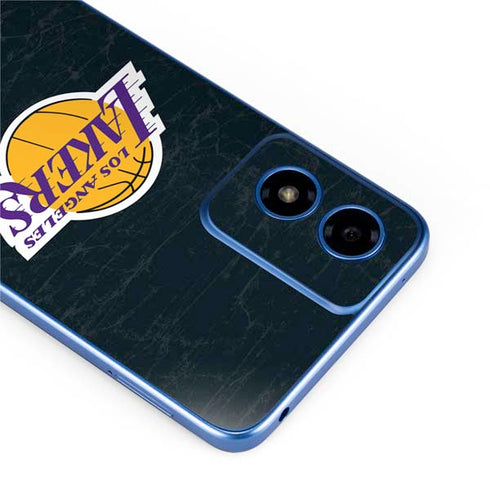 NBA Los Angeles Lakers Black Primary Logo Moto G Play 4G (2024) Skin