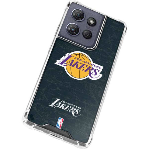 NBA Los Angeles Lakers Black Primary Logo Moto G Play 5G (2025) Clear Case