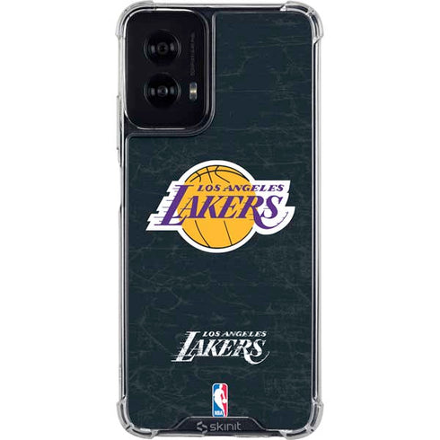 NBA Los Angeles Lakers Black Primary Logo Moto G Power 5G (2024) Clear Case