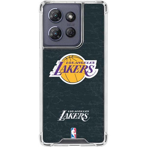 NBA Los Angeles Lakers Black Primary Logo Moto G Power 5G (2025) Clear Case
