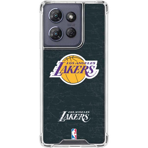 NBA Los Angeles Lakers Black Primary Logo Moto G Stylus 5G (2025) Clear Case