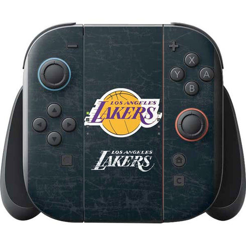 NBA Los Angeles Lakers Black Primary Logo Nintendo Switch 2 (2025) with Joy-Con Skin