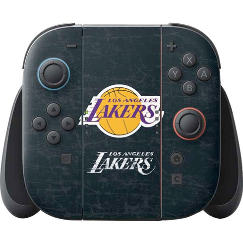 NBA Los Angeles Lakers Black Primary Logo Nintendo Switch 2 (2025) Joy-Con Controller Skin