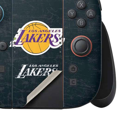 NBA Los Angeles Lakers Black Primary Logo Nintendo Switch 2 (2025) Joy-Con Controller Skin