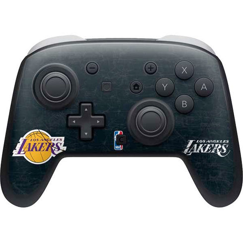 NBA Los Angeles Lakers Black Primary Logo Nintendo Skins