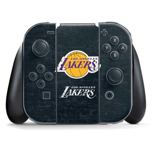 NBA Los Angeles Lakers Black Primary Logo Nintendo Skins
