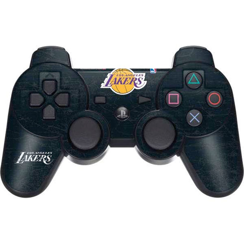 NBA Los Angeles Lakers Black Primary Logo PS3 Dual Shock wireless controller Skin