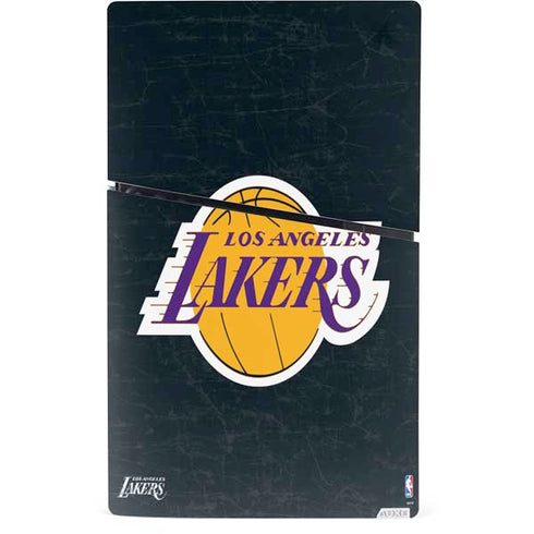 NBA Los Angeles Lakers Black Primary Logo PS5 Slim Digital Edition Console Skin