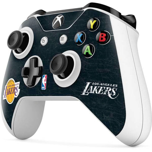NBA Los Angeles Lakers Black Primary Logo Xbox One S All-Digital Edition Bundle Skin