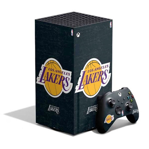 NBA Los Angeles Lakers Black Primary Logo XBox Series X Digital Edition Bundle Skin