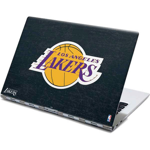 NBA Los Angeles Lakers Black Primary Logo Yoga 910 2-in-1 14in Touch-Screen Skin