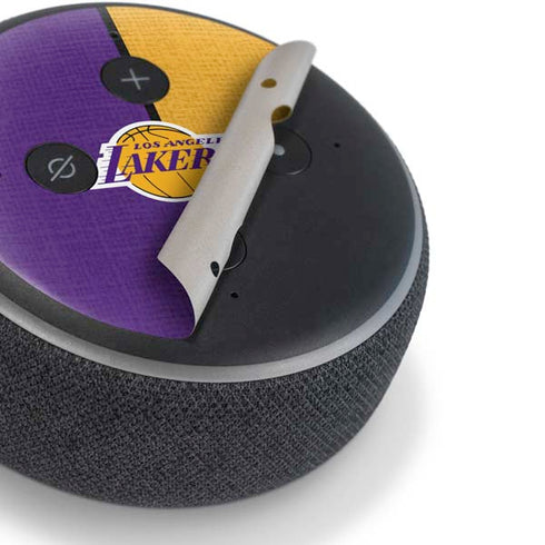 NBA Los Angeles Lakers Canvas Amazon Echo Dot Skin