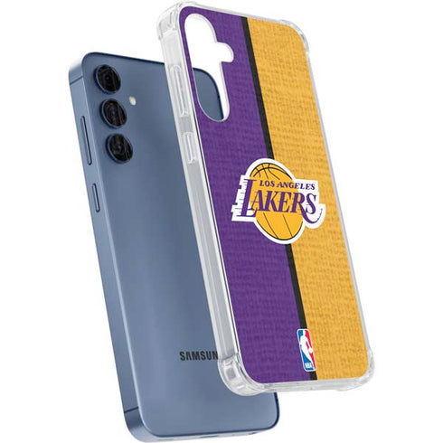 NBA Los Angeles Lakers Canvas Galaxy A55 5G Clear Case
