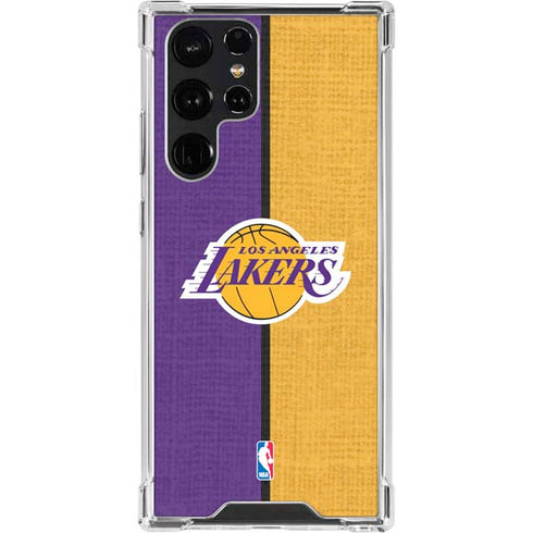 NBA Los Angeles Lakers Canvas Galaxy S23 Ultra Clear Case