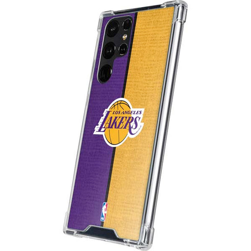 NBA Los Angeles Lakers Canvas Galaxy S23 Ultra Clear Case