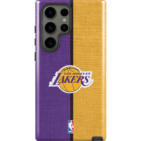 NBA Los Angeles Lakers Canvas Galaxy S23 Ultra Pro Case