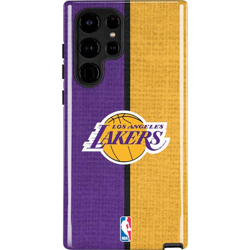 NBA Los Angeles Lakers Canvas Galaxy S25 Ultra Impact Case
