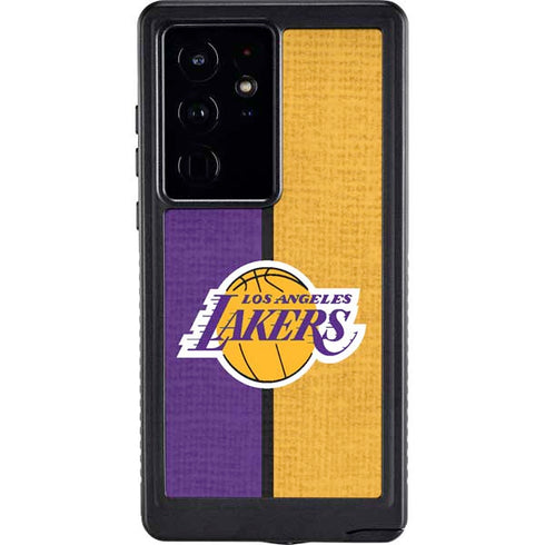 NBA Los Angeles Lakers Canvas Galaxy S24 Ultra Waterproof Case