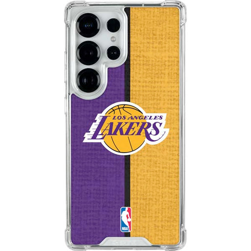 NBA Los Angeles Lakers Canvas Galaxy S25 Ultra Clear Case