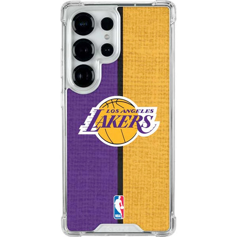 NBA Los Angeles Lakers Canvas Galaxy S26 Ultra Clear Case