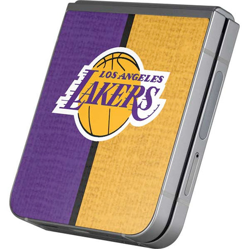 NBA Los Angeles Lakers Canvas Galaxy Z Flip6 Skin