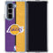 NBA Los Angeles Lakers Canvas Galaxy Z Fold5 5G Clear Case