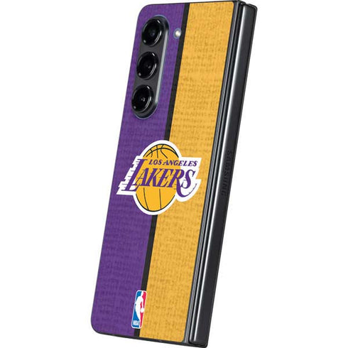 NBA Los Angeles Lakers Canvas Galaxy Z Fold5 5G Skin