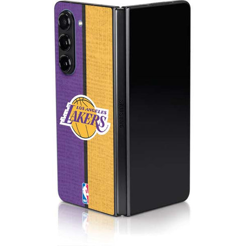 NBA Los Angeles Lakers Canvas Galaxy Z Fold5 5G Skin