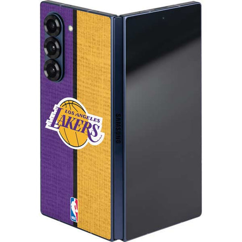 NBA Los Angeles Lakers Canvas Galaxy Z Fold6 Skin
