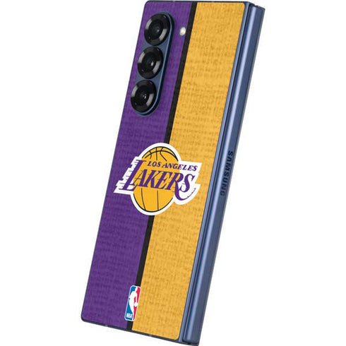 NBA Los Angeles Lakers Canvas Galaxy Z Fold6 Skin