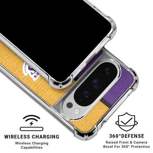 NBA Los Angeles Lakers Canvas Google Pixel 10 Pro XL Clear Case