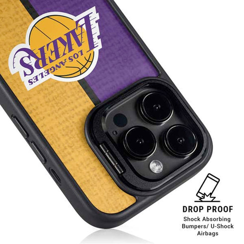 NBA Los Angeles Lakers Canvas iPhone 14 Pro Kickstand Case