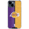 NBA Los Angeles Lakers Canvas iPhone 15 Clear Case