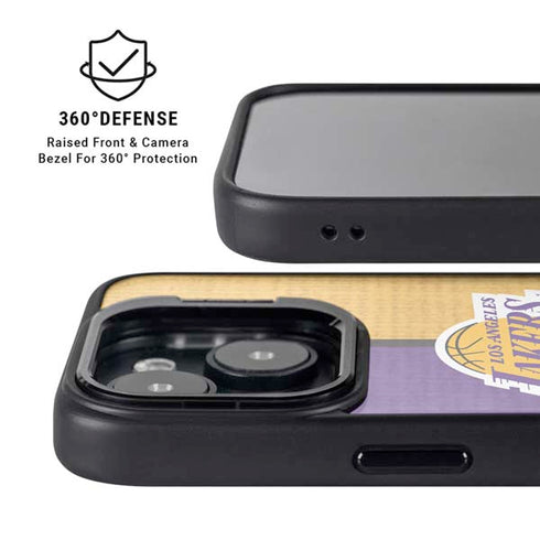 NBA Los Angeles Lakers Canvas iPhone 15 Kickstand Case