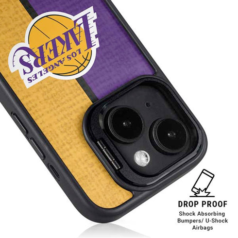 NBA Los Angeles Lakers Canvas iPhone 15 Kickstand Case
