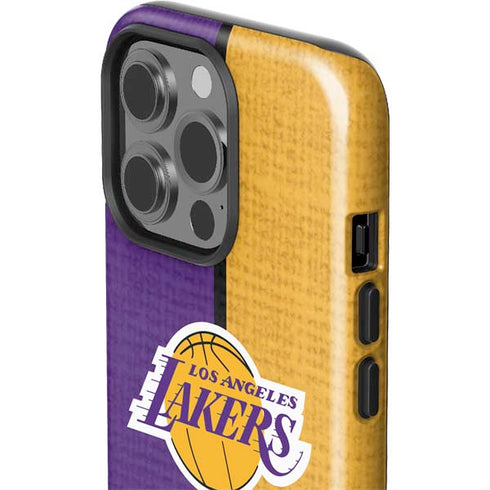 NBA Los Angeles Lakers Canvas iPhone 15 Pro Impact Case