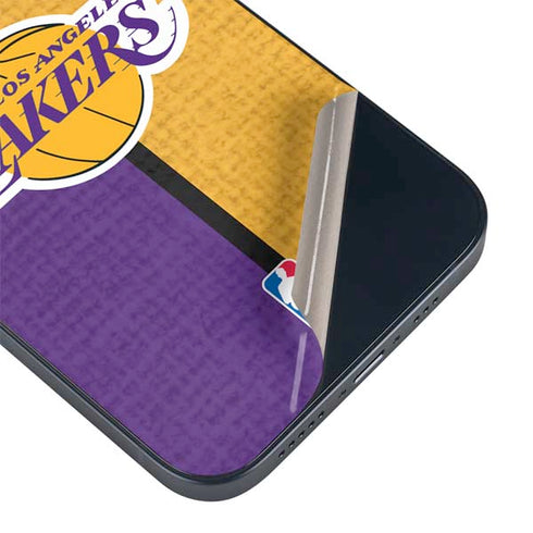 NBA Los Angeles Lakers Canvas iPhone 15 Skin