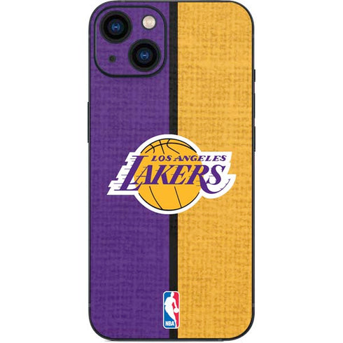NBA Los Angeles Lakers Canvas iPhone 15 Skin