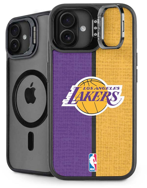 NBA Los Angeles Lakers Canvas iPhone 16 Kickstand Case