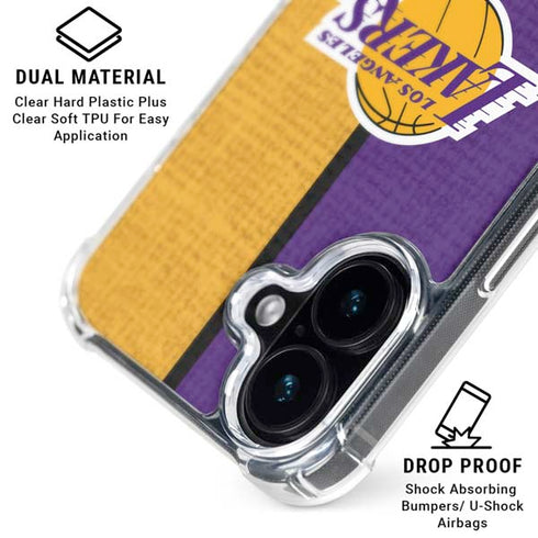 NBA Los Angeles Lakers Canvas iPhone 16 MagSafe Case
