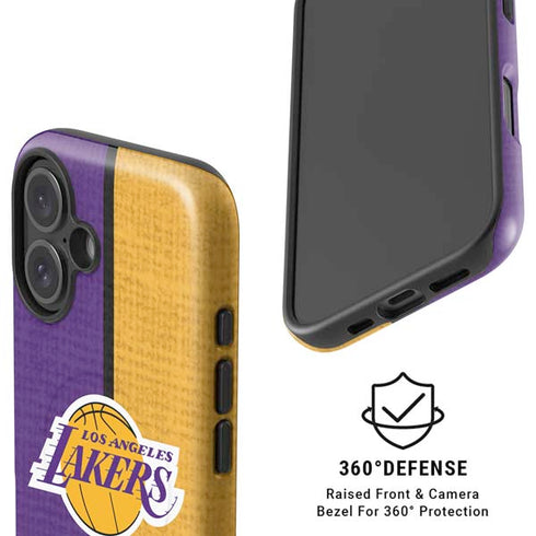 NBA Los Angeles Lakers Canvas iPhone 16 Magsafe Impact Case