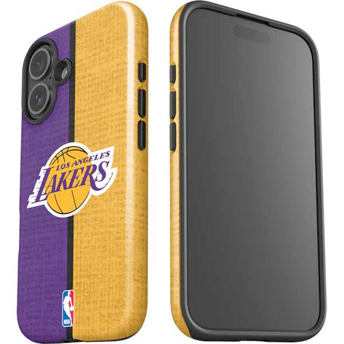 NBA Los Angeles Lakers Canvas iPhone 16 Plus Impact Case
