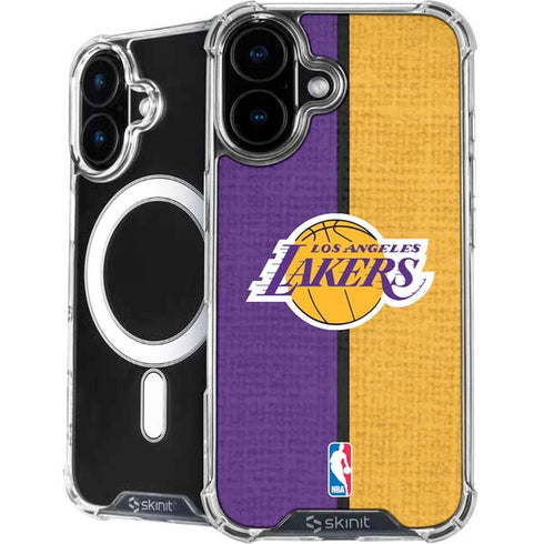 NBA Los Angeles Lakers Canvas iPhone 16 Plus MagSafe Case