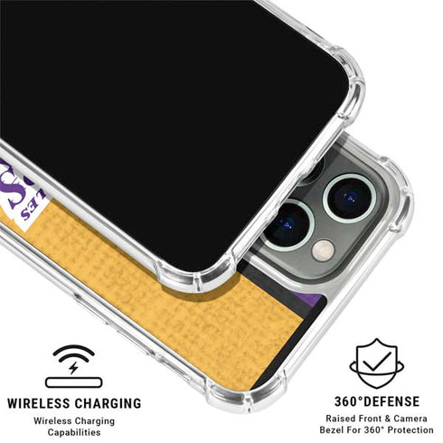 NBA Los Angeles Lakers Canvas iPhone 16 Pro Clear Case