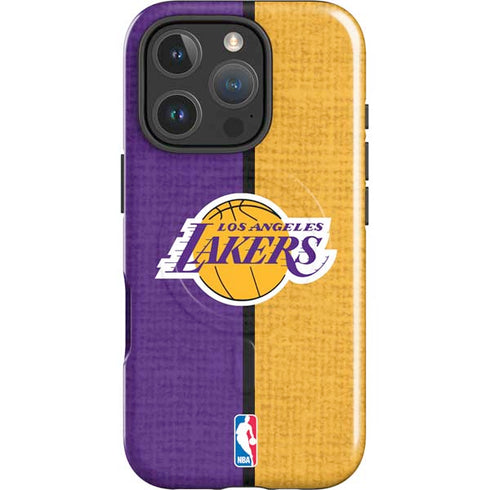 NBA Los Angeles Lakers Canvas iPhone 16 Pro Magsafe Impact Case
