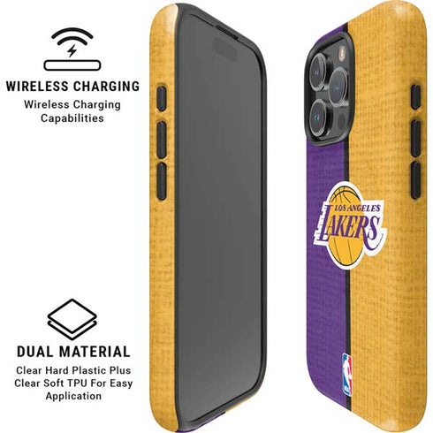 NBA Los Angeles Lakers Canvas iPhone 16 Pro Magsafe Impact Case